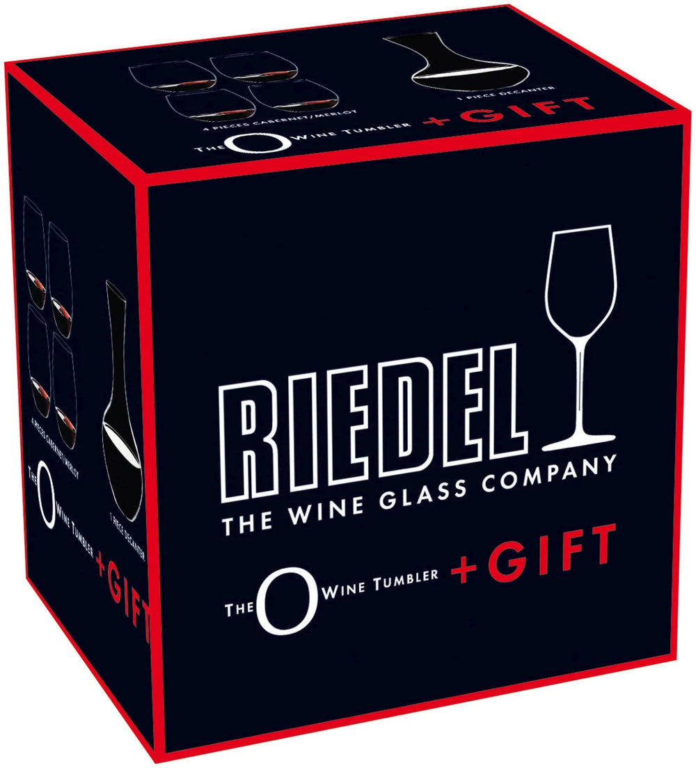Coffret de verres à vin rouge Riedel O Wine - 4 pièces avec carafe à Syrah