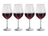 Rode Wijnglazen Verano 690 ml - 4 stuks - Cookinglife