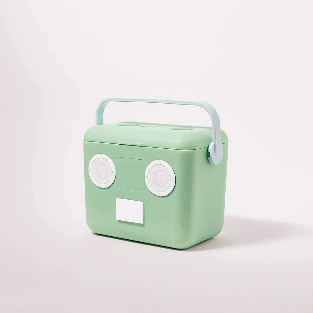 Sunnylife Glacière - avec haut-parleurs Bluetooth - 15 litres - menthe