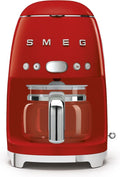 Cafetière SMEG - 1050 W - rouge - 1,4 litres - DCF02RDEU