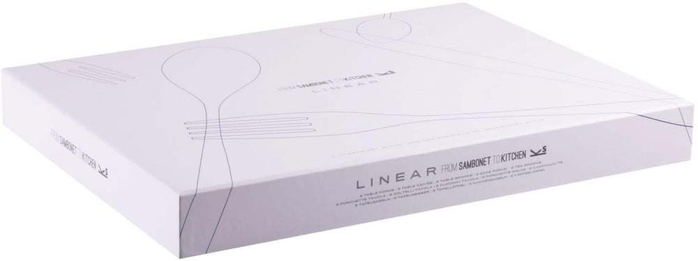 Ensemble de couverts Sambonet Linear Champagne 30 pièces