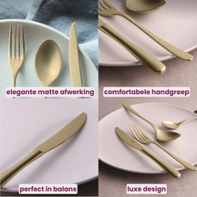 Ensemble de couverts Sambonet Taste Mirror - RVS - 4 pièces / 1 personne