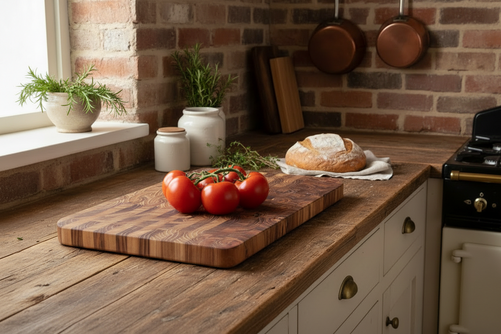 Planche à découper Cookinglife - Planche à servir - en teck - 40 x 28 cm