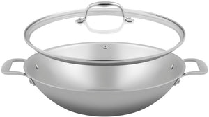 Poêle à Wok Sola avec couvercle Green Cooking - ø 32 cm