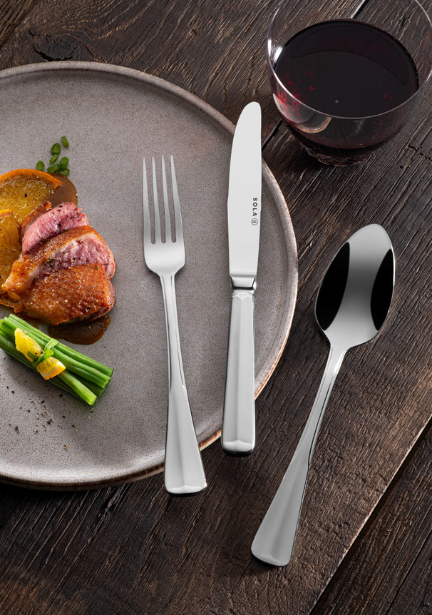 Sola Bestekset Haagsch Lofje - 18/10 RVS - 90 delig / 9 personen