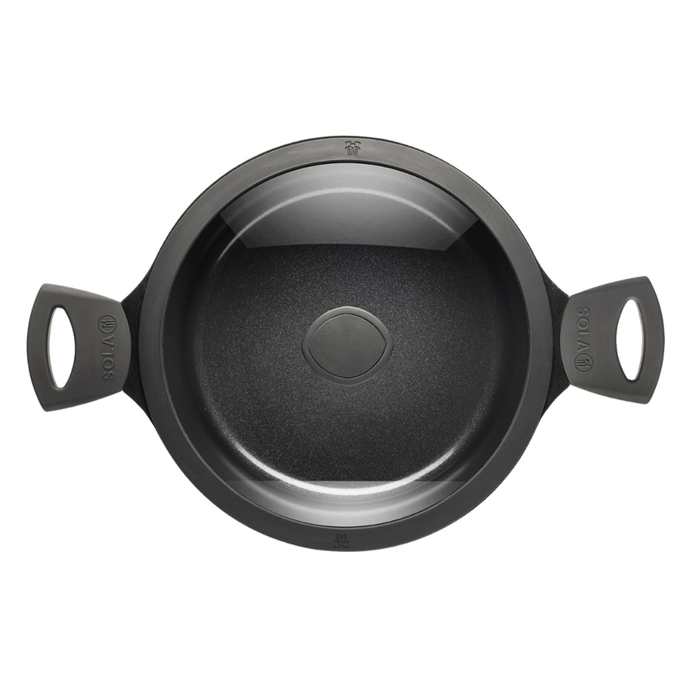 Cocotte avec couvercle Sola Ceramic Deluxe - Compatible induction - Revêtement antiadhésif en céramique - ø 28 cm