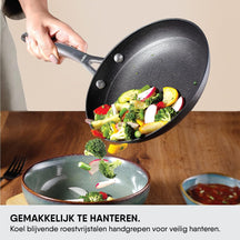 Stahl Cookware Poêle à Frire en Fonte Légère - 24 cm - Convient également à l'induction