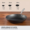 Stahl Cookware Set de poêles à frire en fonte légère - 24 + 28 cm