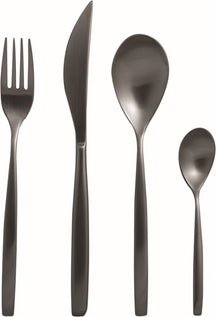 Mepra Ménagère Stiria Oro Nero Ice - Acier inoxydable - 24 pièces