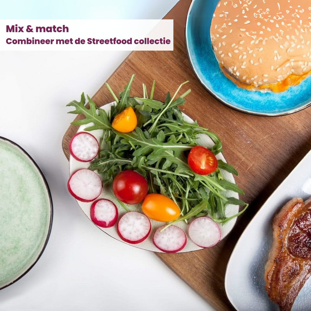 Assiettes à tapas Cosy & Trendy Streetfood ø 13 cm - 10 pièces