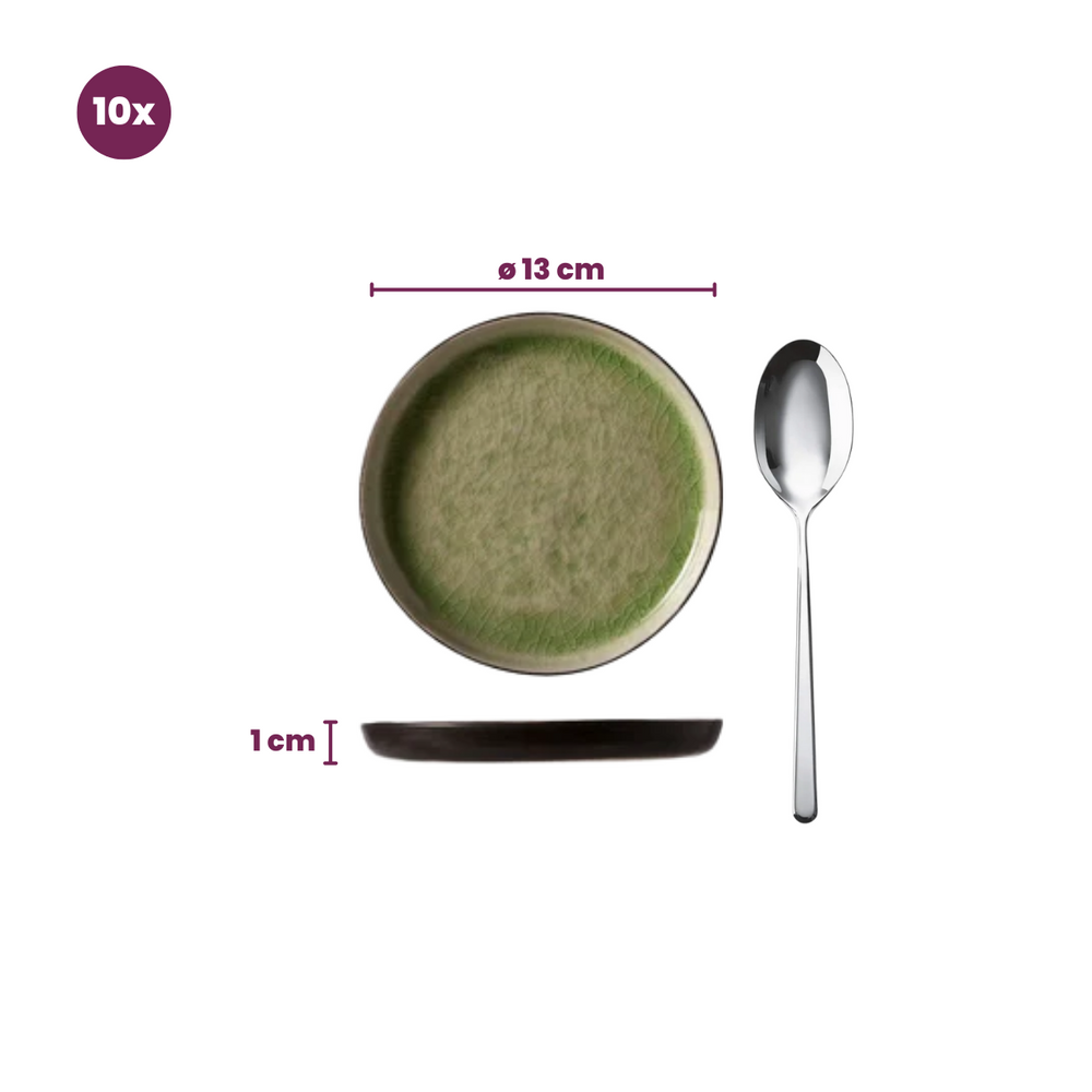 Assiettes à tapas Cosy & Trendy Streetfood ø 13 cm - 10 pièces