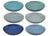 Assiettes à pâtes Studio Tavola Ocean Blue ø 23 cm - 6 pièces