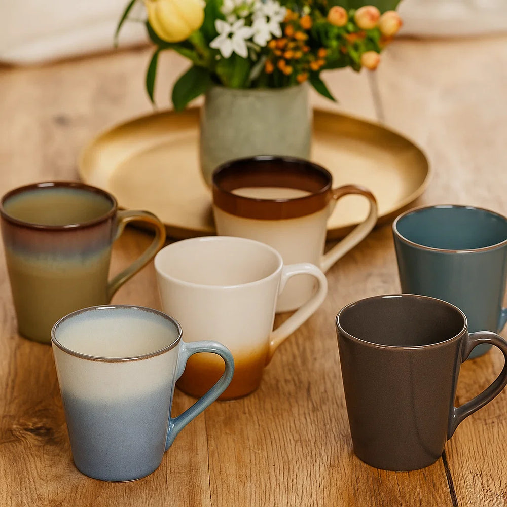 Tasses à café Studio Tavola avec anse - Storm - 310 ml - 6 pièces