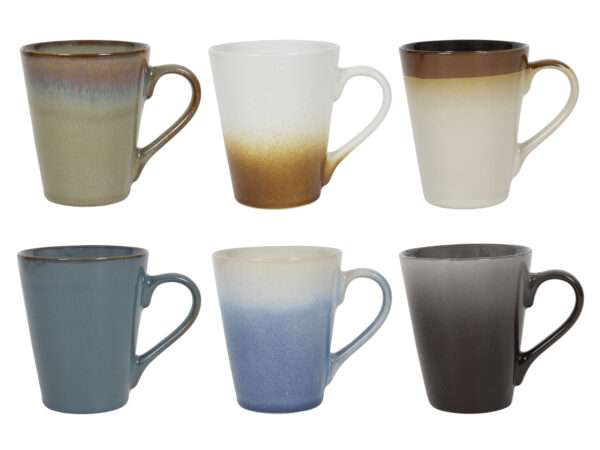 Tasses à café Studio Tavola avec anse - Storm - 310 ml - 6 pièces