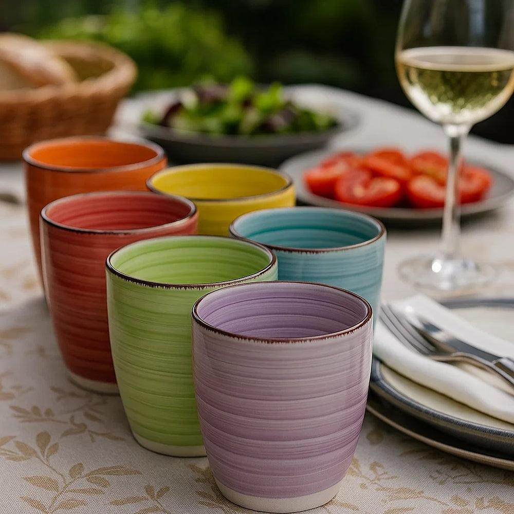 Tasses Studio Tavola Sunny Summer 350 ml - 6 pièces