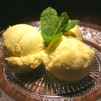 Glace mangue-avocat sans sucre