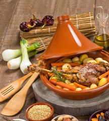 Cookinglife Tajine Regas - Faïence - Terre cuite - ø 32 cm / 3 litres