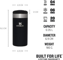 Tasse Thermos Stanley The AeroLight - Noir Métallisé - 350 ml