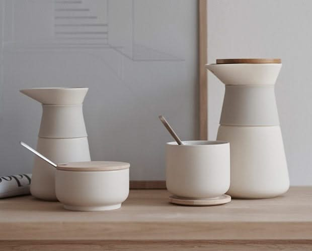 Pichet à lait Stelton Theo Sand 400 ml