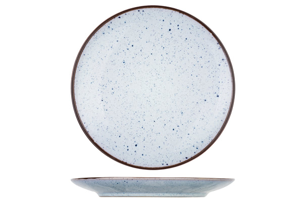 Assiettes à petit-déjeuner/à dessert Tessa Blue, style cosy et tendance - ø 20 cm - Lot de 6