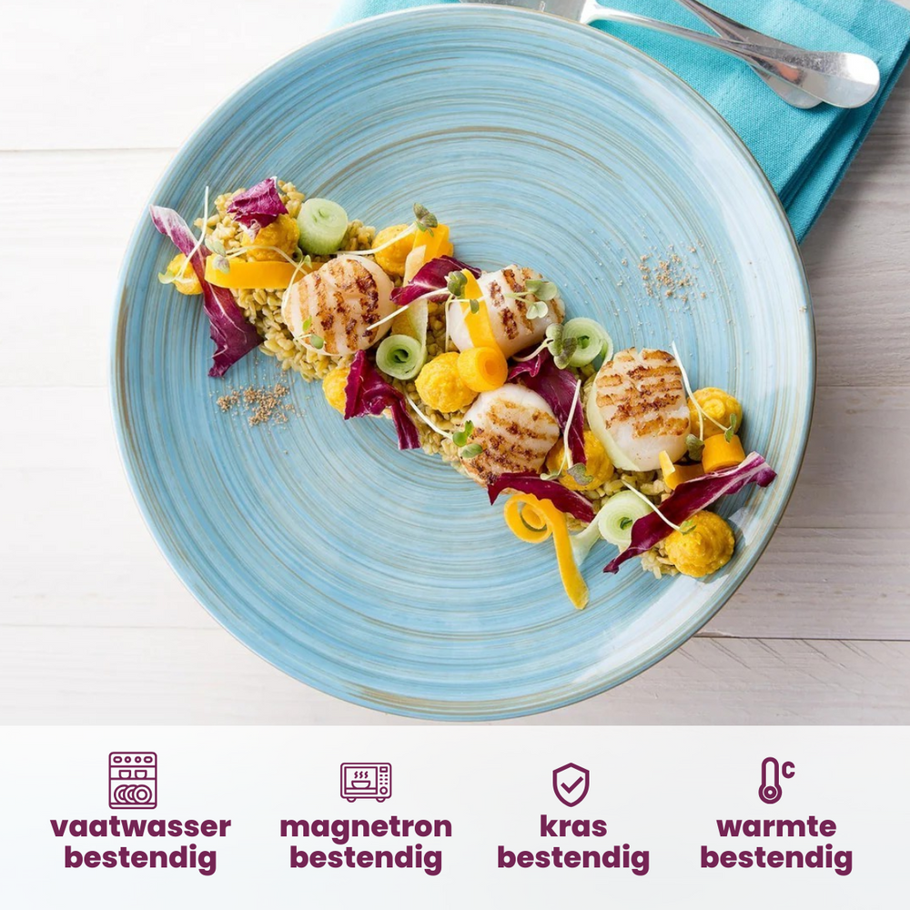 Cosy & Trendy Assiettes profondes Turbolino Bleu ø 21 cm - 6 pièces