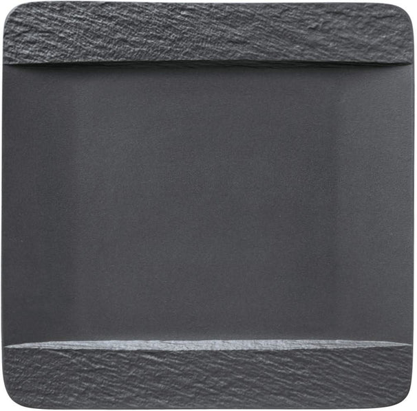 Assiette de dîner Villeroy & Boch Manufacture Rock - Noir - 28 x 28 cm