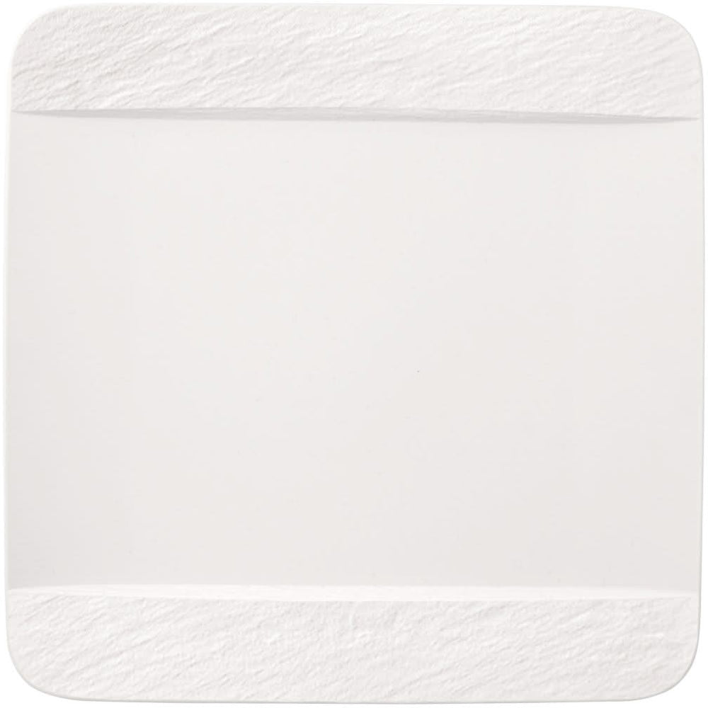 Assiette de dîner Villeroy & Boch Manufacture Rock - Blanc - 28 x 28 cm