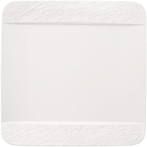 Assiette de dîner Villeroy & Boch Manufacture Rock - Blanc - 28 x 28 cm