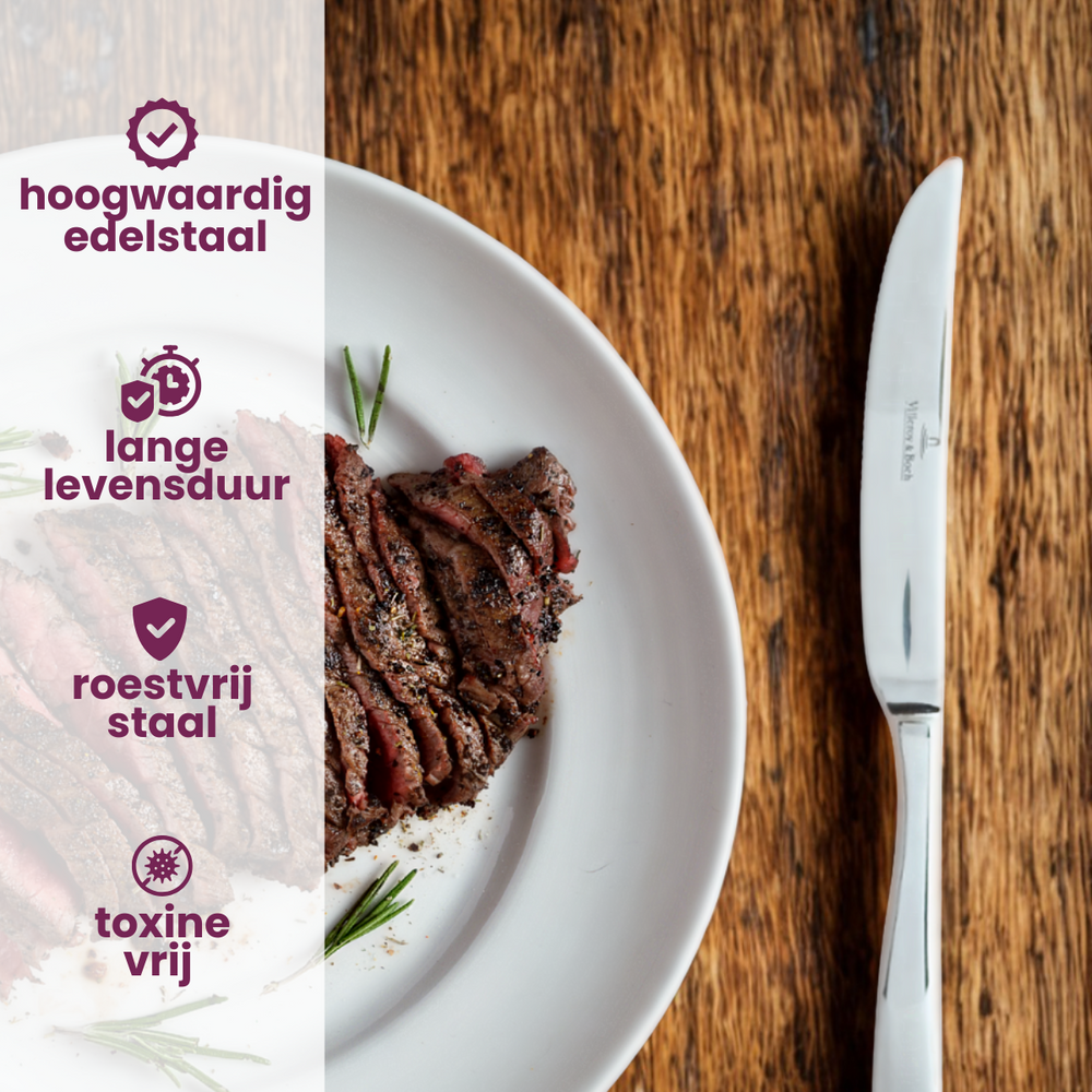 Ensemble de couteaux à steak Villeroy & Boch Piemont - 6 pièces