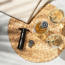 Pompe à vin Vacu Vin - avec 2 bouchons de vin - Wine Saver - Noir