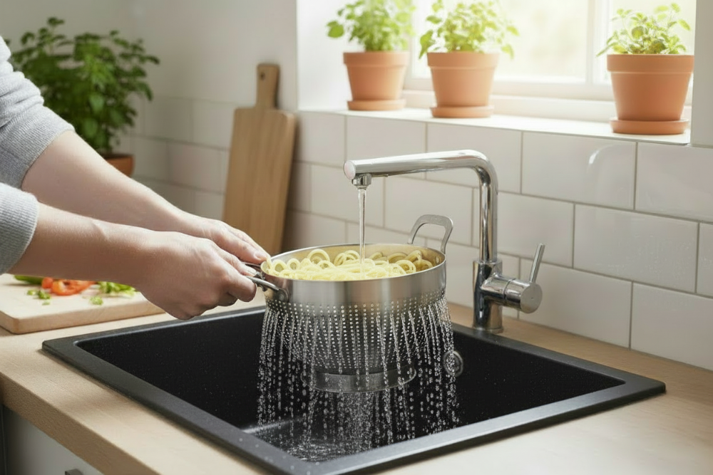 Passoire Cookinglife - Passoire à égoutter - en inox - Ø 23,5 cm