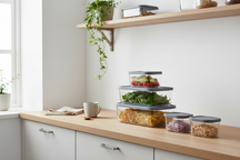 Set de boîtes repas Cookinglife - en verre - 300/750/1200/1700 ml - 5 pièces