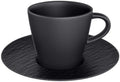 Villeroy &amp; Boch Tasse à expresso et soucoupe Manufacture Rock - Noir - 60 ml