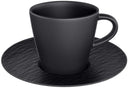 Villeroy & Boch Tasse à expresso et soucoupe Manufacture Rock - Noir - 60 ml