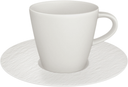 Villeroy & Boch Tasse à café et soucoupe Manufacture Rock - Blanc - 160 ml