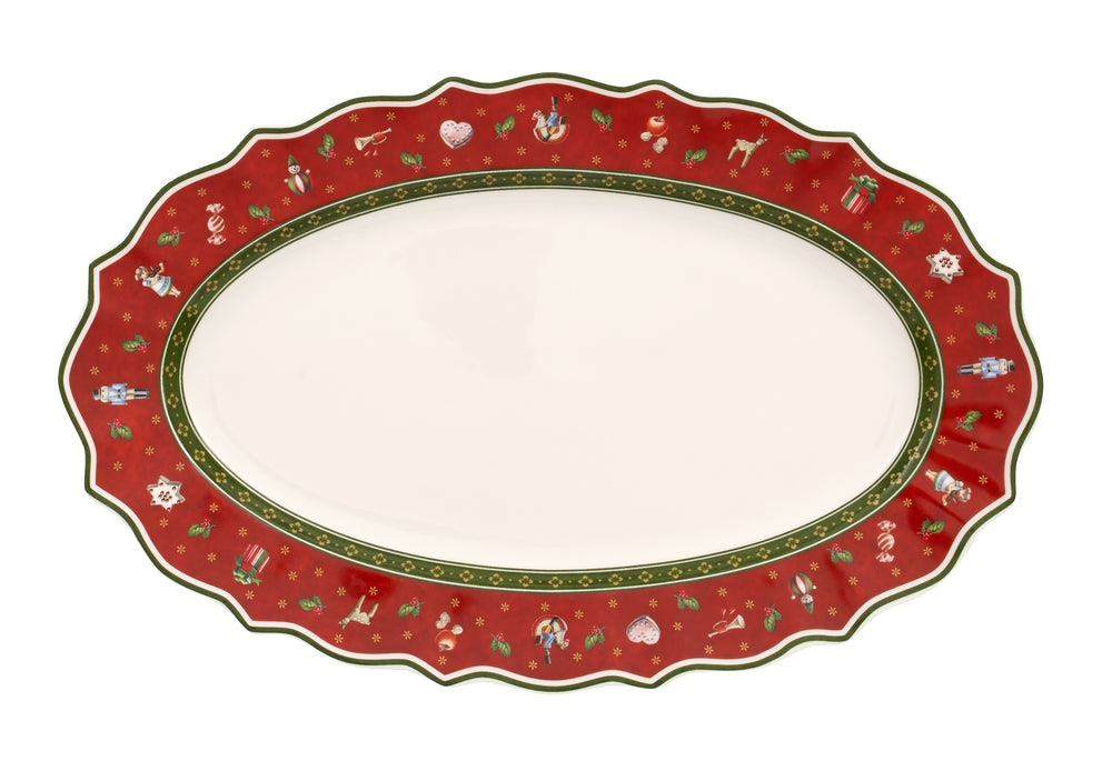 Villeroy & Boch Bol de service Toy's Delight - Rouge - 38 x 24 cm