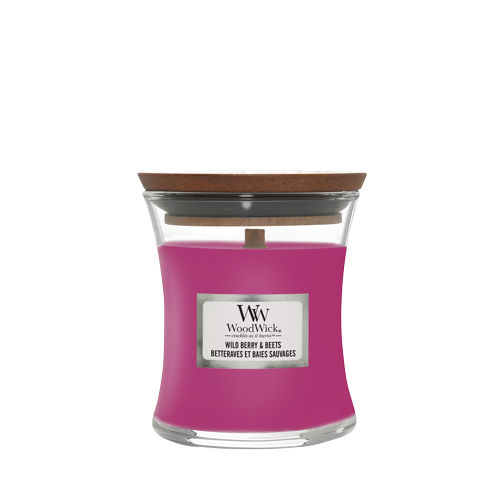 Bougie parfumée WoodWick Mini Wild Berry & Beets - 8 cm / ø 7 cm