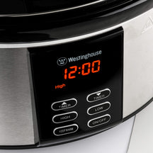 Westinghouse Slowcooker - pot en céramique amovible - acier inoxydable - 6 litres - WKSC65