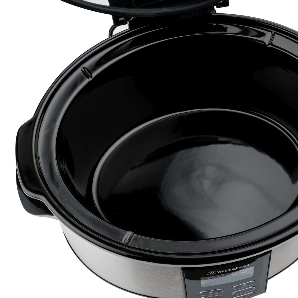 Westinghouse Slowcooker - pot en céramique amovible - acier inoxydable - 6 litres - WKSC65