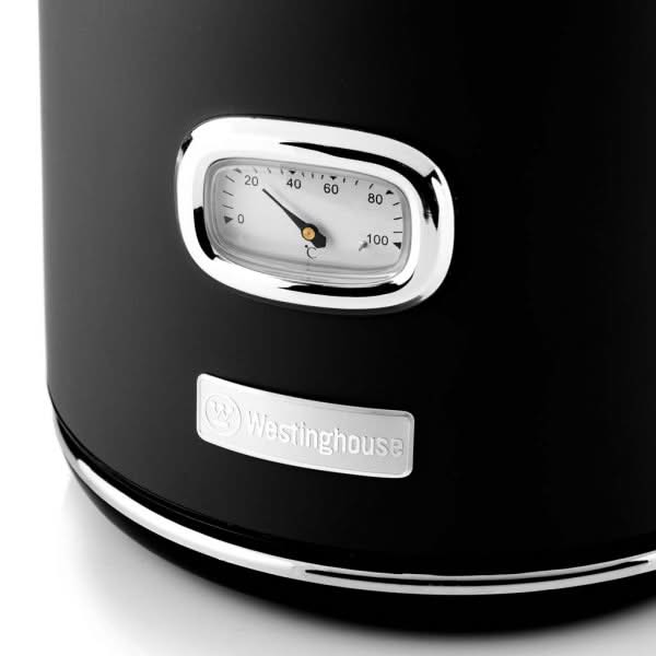 Bouilloire rétro Westinghouse Collections - 2200 W - noir réglisse - 1,7 litre - WKWKH148BK