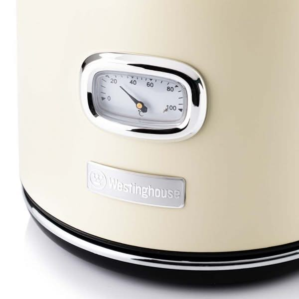 Bouilloire rétro Westinghouse Collections - 2200 W - blanc vanille - 1,7 litre - WKWKH148WH