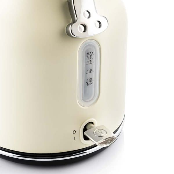 Bouilloire rétro Westinghouse Collections - 2200 W - blanc vanille - 1,7 litre - WKWKH148WH