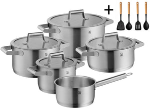 Ensemble de 5 casseroles WMF Comfort Line comprenant un ensemble de casseroles Cookinglife GRATUIT : casseroles de ø 16, 20, 20 et 24 cm et casserole de ø 16 cm