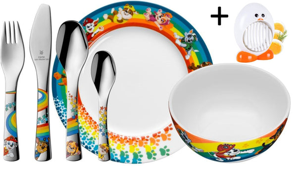 Couverts pour enfants WMF Pat' Patrouille 6 pièces - Comprend un coupe-œufs poussin Cookinglife GRATUIT