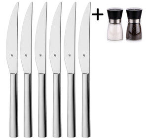 Ensemble de couteaux à steak WMF - en inox - Nuova - 23 cm - 6 pièces