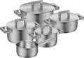 Ensemble de casseroles WMF Ultimate Cool 5 pièces- Induction - casseroles ø 16, 20, 20, 24 & 16 cm