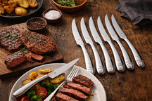 Ensemble de 6 couteaux à steak WMF - Comprend un ensemble de moulins à sel et à poivre Cookinglife GRATUIT