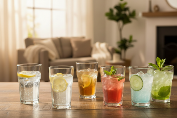 Set de verres a eau Cookinglife - Verres longdrink - 250/350 ml - 12 pieces