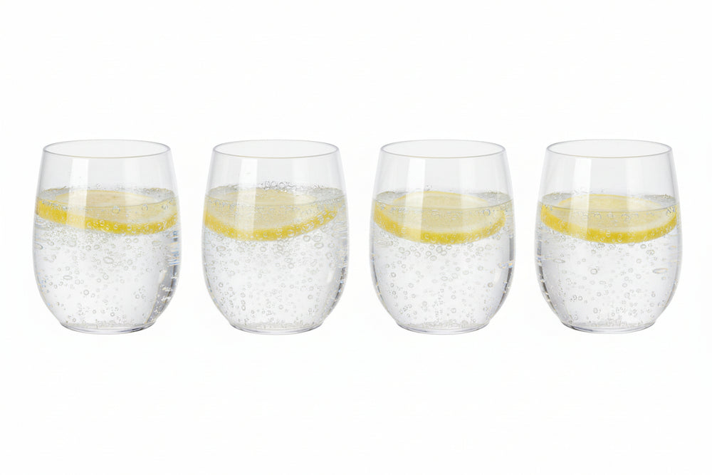 Waterglazen Kunststof - CampVibe - Outdoor - Onbreekbaar - 400 ml - 4 Stuks - Cookinglife