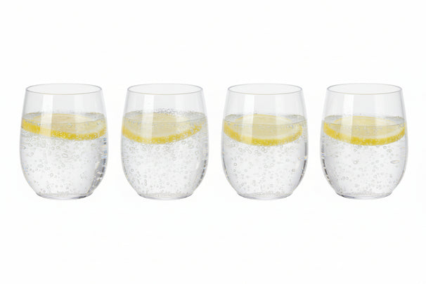 Waterglazen Kunststof - CampVibe - Outdoor - Onbreekbaar - 400 ml - 4 Stuks - Cookinglife